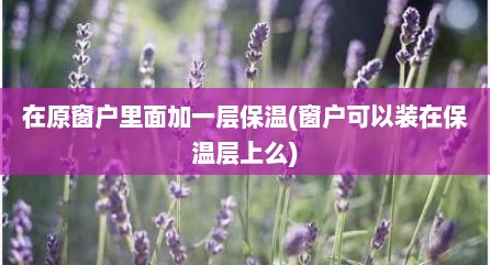 在原窗户里面加一层保温(窗户可以装在保温层上么)