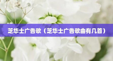 芝华士广告歌（芝华士广告歌曲有几首）