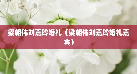 梁朝伟刘嘉玲婚礼（梁朝伟刘嘉玲婚礼嘉宾）