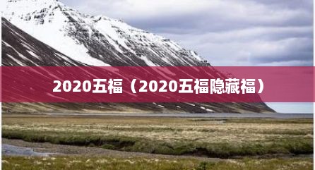 2020五福（2020五福隐藏福）