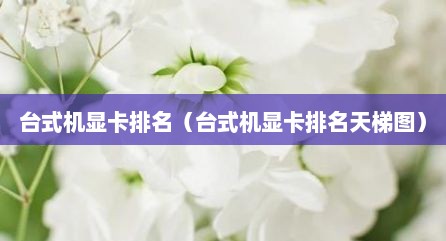 台式机显卡排名（台式机显卡排名天梯图）