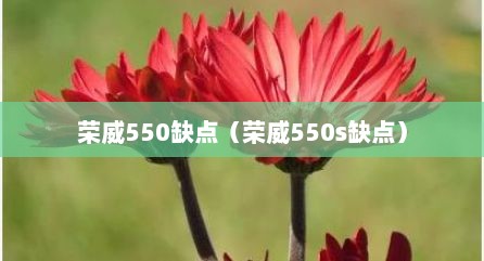 荣威550缺点（荣威550s缺点）