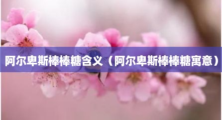 阿尔卑斯棒棒糖含义（阿尔卑斯棒棒糖寓意）