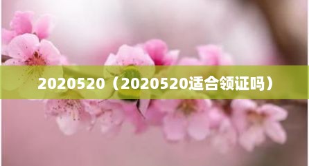 2020520（2020520适合领证吗）