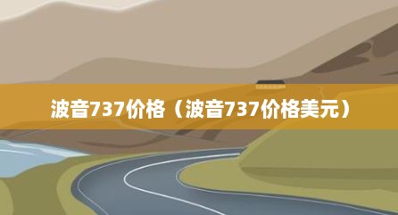 波音737价格（波音737价格美元）