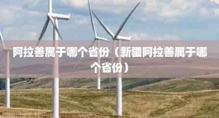 阿拉善属于哪个省份（新疆阿拉善属于哪个省份）