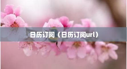 日历订阅（日历订阅url）