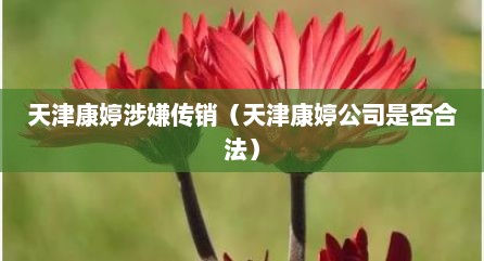 天津康婷涉嫌传销（天津康婷公司是否合法）