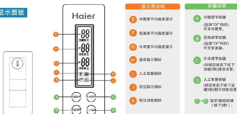 海尔冰箱温度调节(如何调节海尔冰箱的温度？)