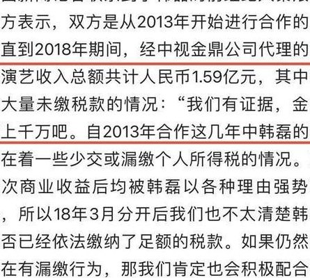 韩磊方回应涉嫌税务问题(韩磊回应涉税问题，强调责任在公司管理层)