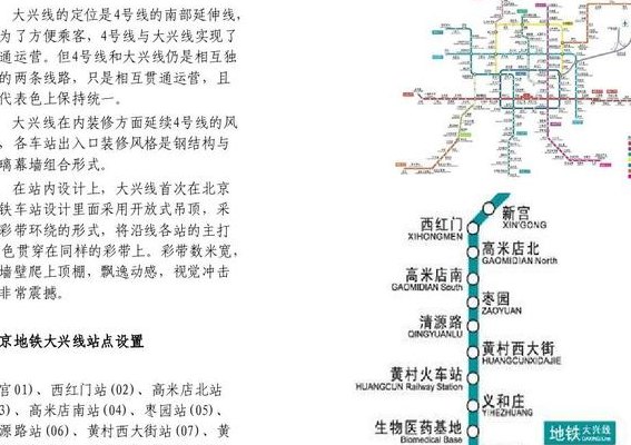 地铁大兴线线路图(北京地铁新线路图：大兴线全线通车！)