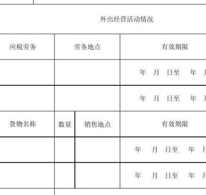 外出经营许可证怎么办理(办理外出经营许可证的步骤与条件)