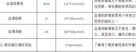 肾功能检查项目(肾功能检查项目评估肾脏健康的检验项目)