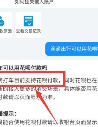 支付宝打车（支付宝打车可以用花呗吗）