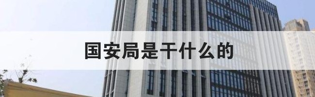 国安局是什么单位（国安局是什么单位,工资多少）