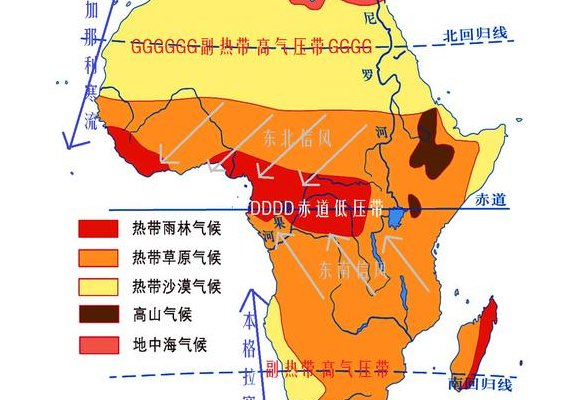 热带雨林气候成因（非洲热带雨林气候成因）