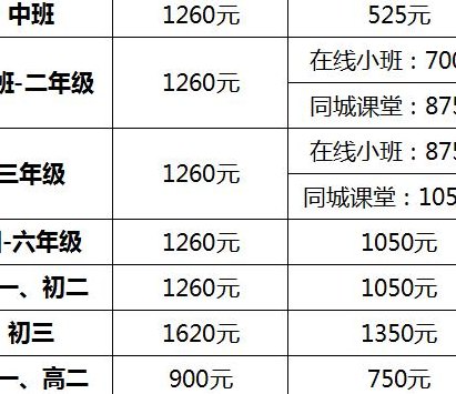 学而思一对一价格（学而思一对一价格表高中）