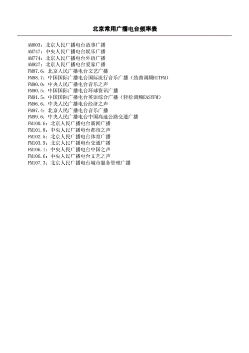 石家庄交通广播电台频率的简单介绍