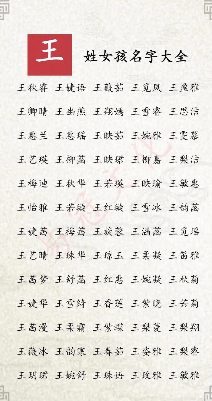 王姓名字最好听最高分（王姓取名字大全集）