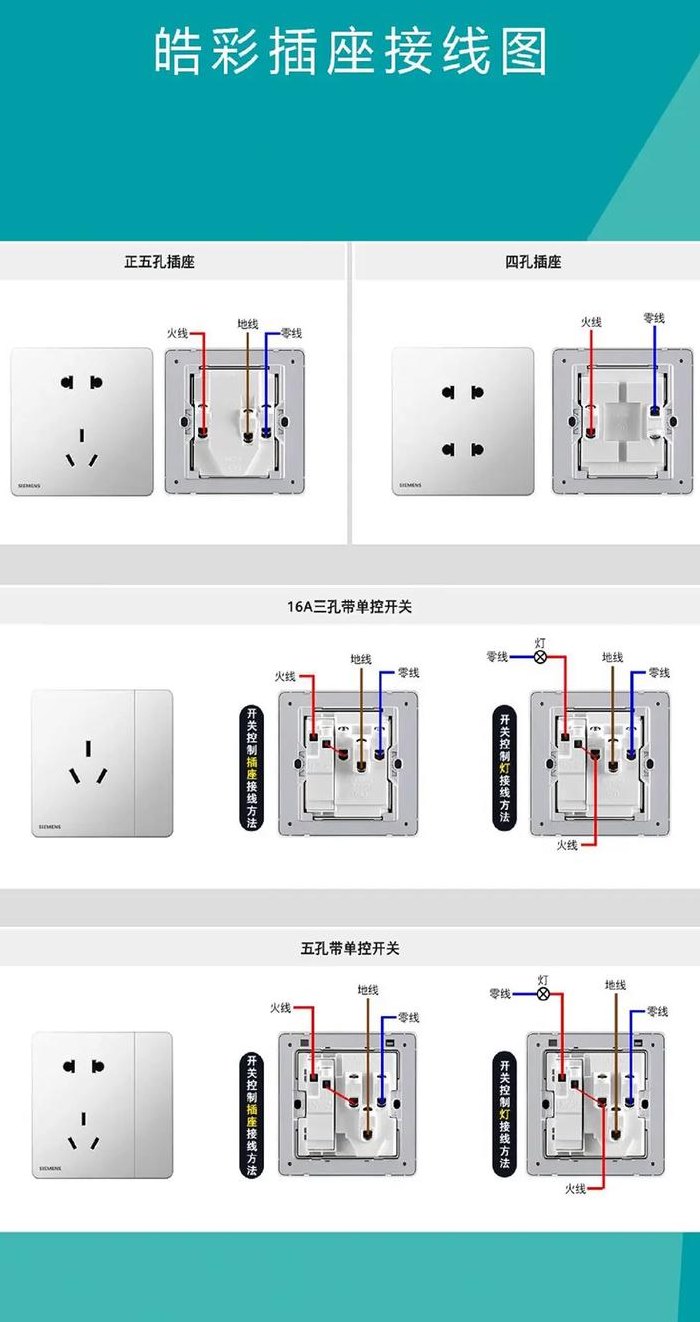 开关插座接线图（2开五孔开关插座接线图）