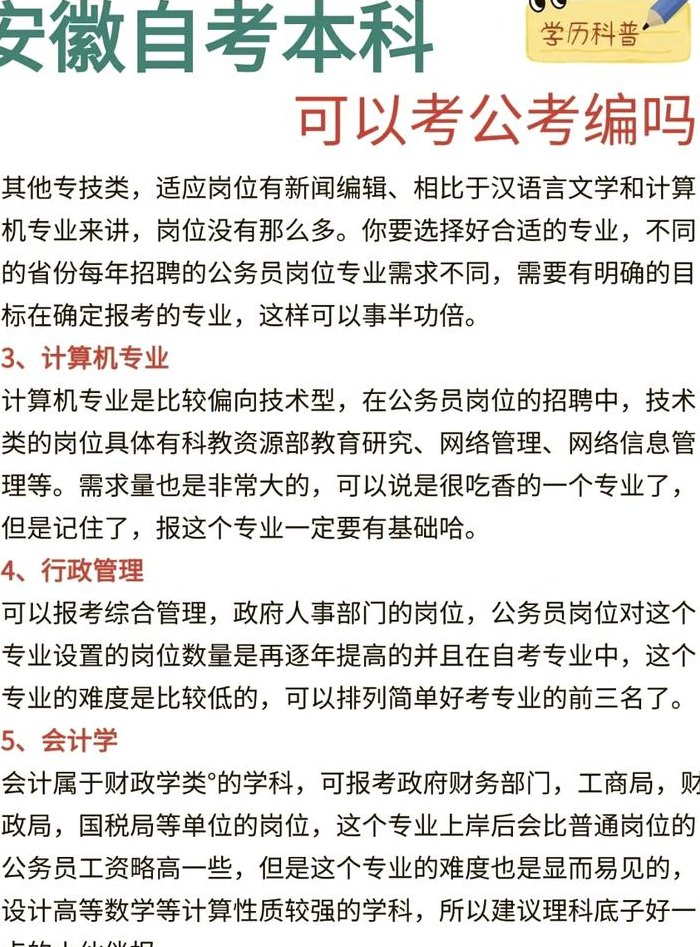 自考本科可以考研究生吗（自考本科可以考公务员吗）