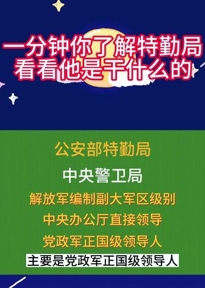 特勤局是做什么的（特勤局是做什么的啊）