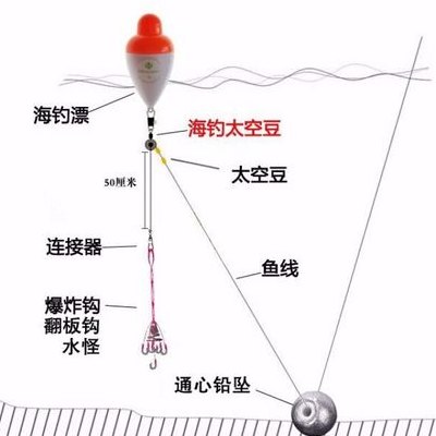 海竿鱼漂安装图解（海杆鱼漂安装图解）