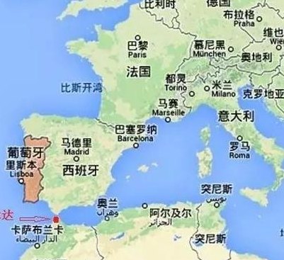 葡萄牙地理位置（葡萄牙地理位置世界地图）