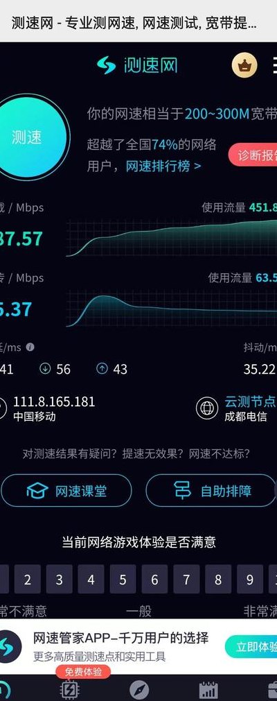 测速网速（网络测速网速）