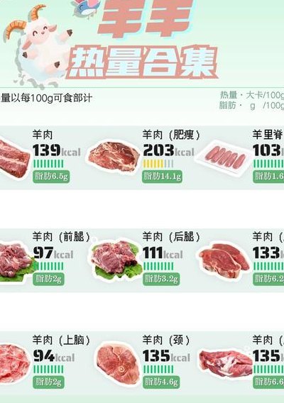 羊肉的热量（羊肉的热量100g是多少）