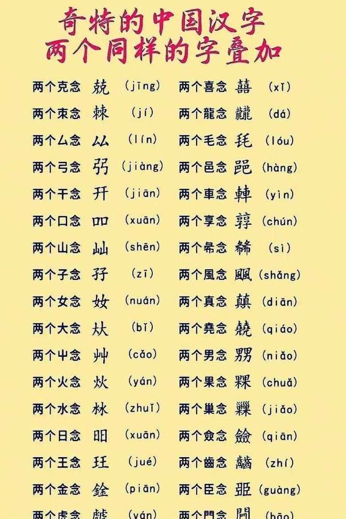 两字叠词大全（两字叠词大全超详细）