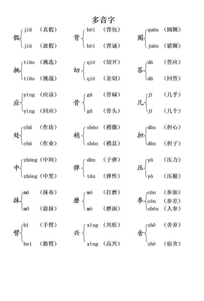 省多音字组词（省多音字组词三个读音）