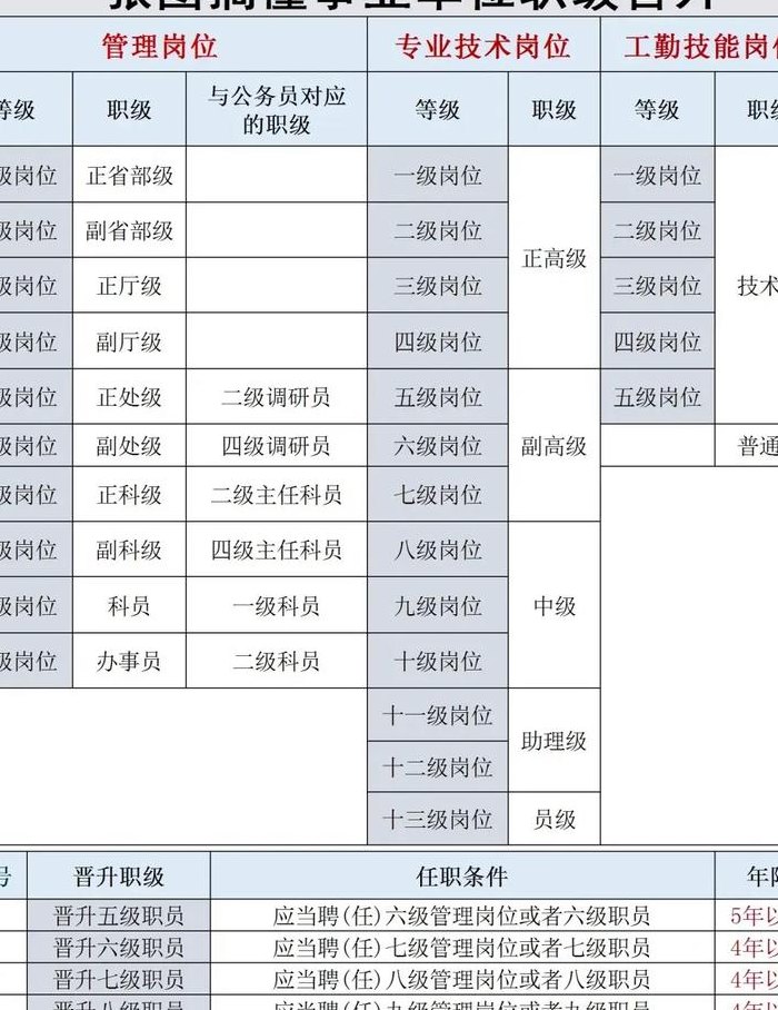 公司职位等级划分（公司职位等级序列表）