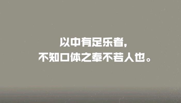 以中有足乐者下一句（以中有足乐者原文）