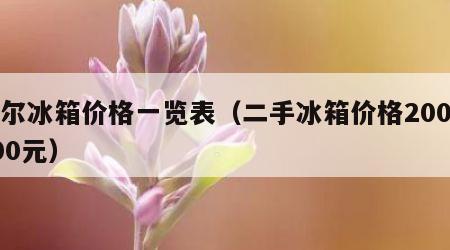 海尔冰箱价格一览表（二手冰箱价格200至300元）