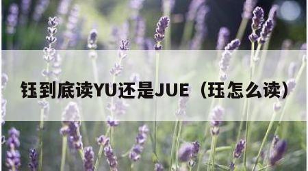 钰到底读YU还是JUE（珏怎么读）