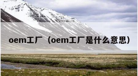 oem工厂（oem工厂是什么意思）