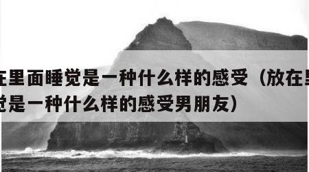 放在里面睡觉是一种什么样的感受（放在里面睡觉是一种什么样的感受男朋友）