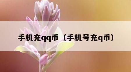 手机充qq币（手机号充q币）