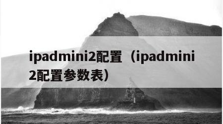 ipadmini2配置（ipadmini2配置参数表）