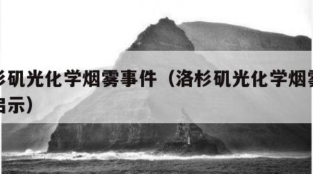 洛杉矶光化学烟雾事件（洛杉矶光化学烟雾事件启示）